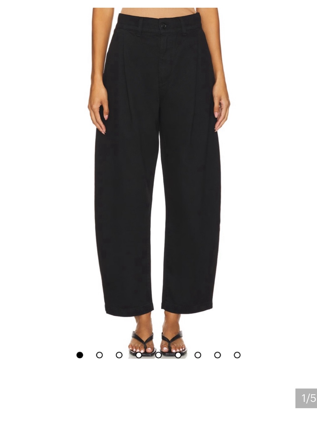 Agolde Wide-Leg Black Jeans